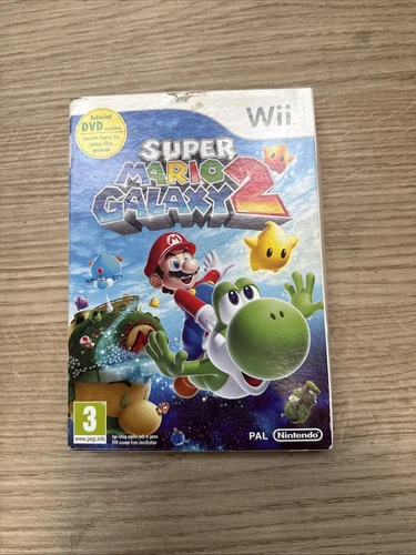Super Mario Galaxy 2 Nintendo Wii Video Game With Box, Case and Manual