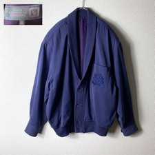 MARIANO RUBINACCI Purple Vintage Embroidered Blouson Jacket Size M JAPAN Vintage