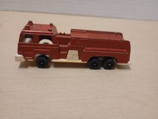 1970's Tootsie Toy Fire Truck Fire Engine Red Metal 4.75" Long - Made In USA