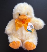 De colección Prestige Toy Corp 1990 Peluche Amarillo Esponjoso Bebé Pollito de Pascua 12" Pato