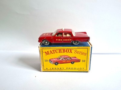 matchbox 59 ford fairlane fire chief car gpw !!