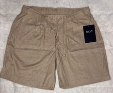 BYLT Premium Basics Back to Basics Linen Shorts Sand Medium fee shipping A40