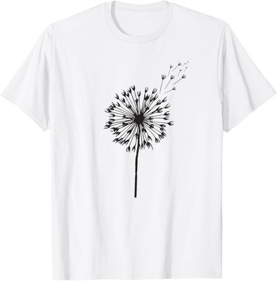 Dandelion Seed Flower Wish Design T-Shirt Hoodie