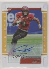 2019 Score Rookies Gold Zone Signatures /50 Antoine Wesley #401 Rookie Auto RC