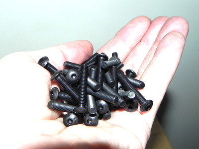 200) #8-32x1'' Button Head Socket Cap Screw Coarse Thread ASTM A574 Alloy Steel