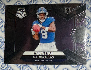 2024 Panini Mosaic - NFL Debut Malik Nabers #284 Silver Prizm (RC)