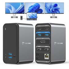 Tobenone Laptop Docking Station 2 Hdmi/Dp Doc...