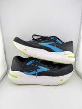Men's Brooks Ghost Max Black/Atomic Blue/Jasmine 9 D Medium US Fast Free Ship
