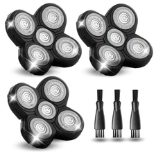 3 Pack Shaver Replacement Blades Compatible with Freedom Head Shaver Kit, 5 B...