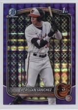 2025 Bowman Chrome Prospects Purple Geometric Refractor /250 Jordan Sanchez 1i7n