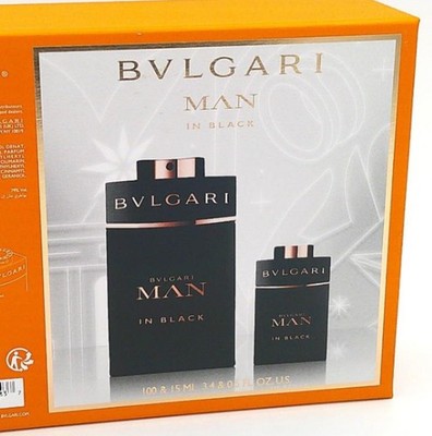 Bvlgari MAN IN BLACK 2 Pcs Christmas Set EDT 100 ml + 15 ml *NEW
