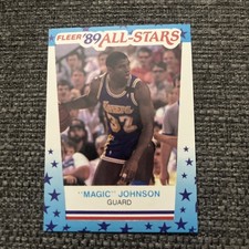 1989-90 Fleer - All-Stars Stickers Magic Johnson #5