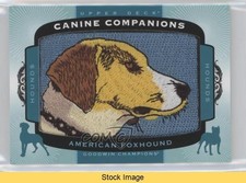 2017 Upper Deck Goodwin Champions Canine Companions American Foxhound READ 1b3b