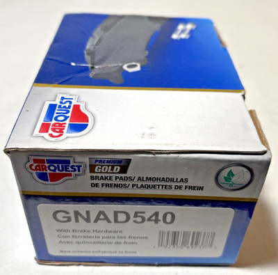 Carquest GNAD540: Premium Ceramic Brake Pads for Altima, Maxima 91-01