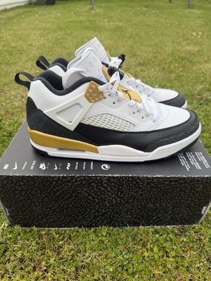 Jordan Spizike Low Sneaker Weiß/Schwarz/Gold Herren EU 42,5 FQ1759-108