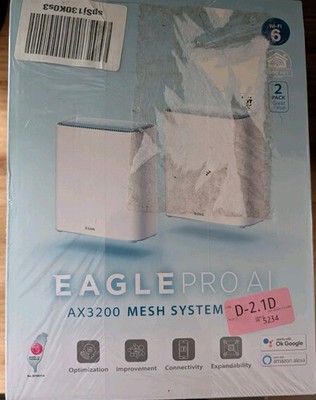 Eagle Pro AI AX3200, D-Link, Mesh System WiFi 6 System, M32