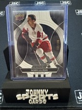 2024-25 UD Engrained Icons Norm Ullman Ebony #/199 Red Wings