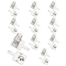 10Pcs Battery Spring Brass Contact 14 x 11mm Positive Negative Unipolar