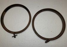 Repop Brass Model A Ford Headlight Rims 1928 1929 1930 1931 9 Od