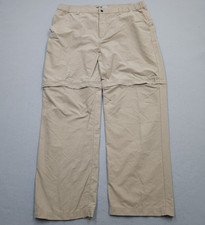 Vintage Nike ACG Pants Mens XL Beige Khaki Tan Convertible Hiking Outdoors 90s