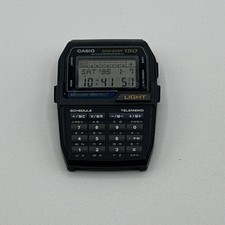Vtg Casio Data Bank 150 Calculator Watch Face Unisex 34mm DBC-150 New Battery