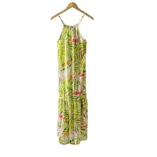 H By Halston Tropical Print Sleeveless Maxi Dress Size XS NWT