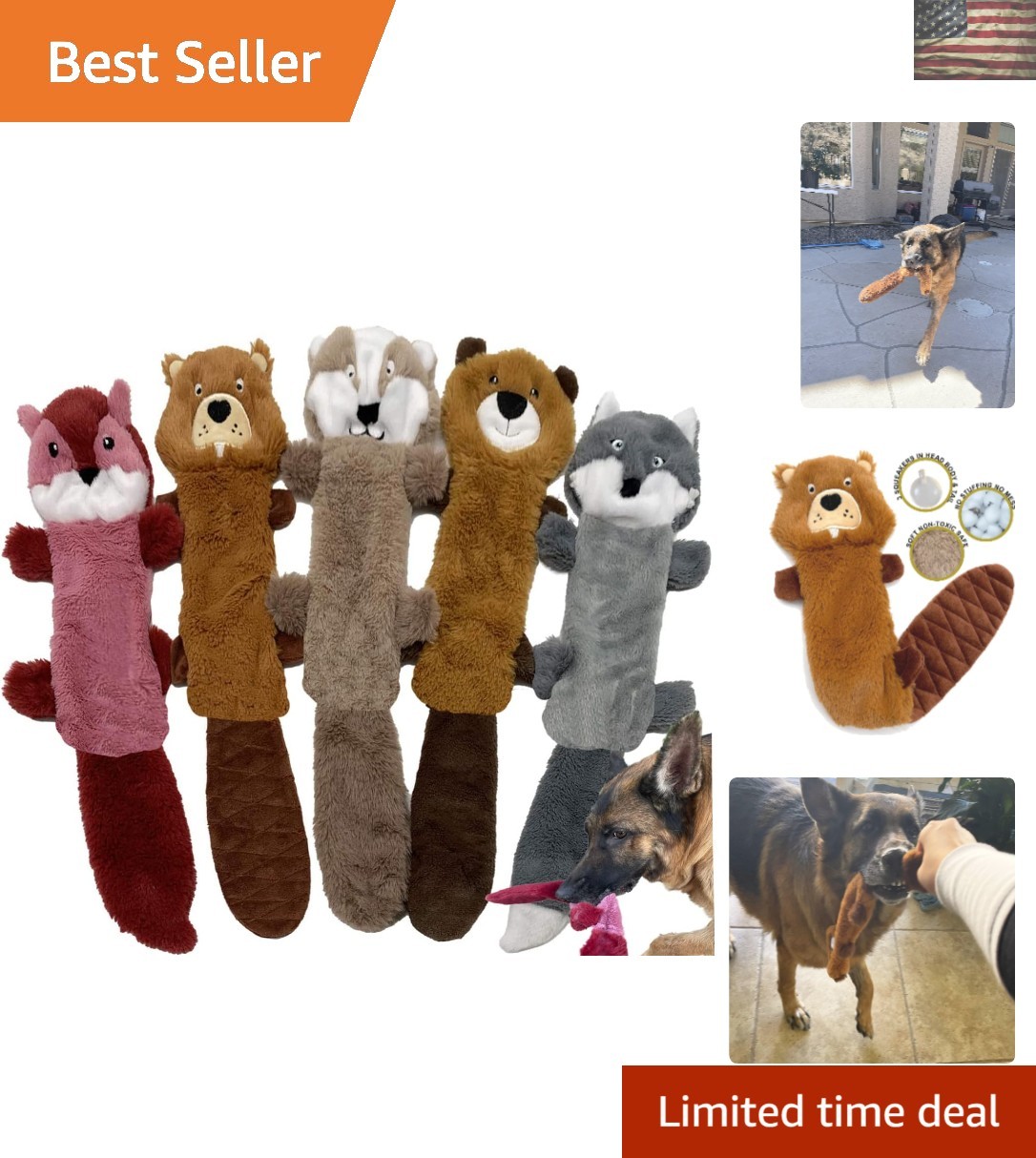 - No Stuffing, Crinkle Fun Included