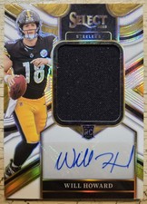 2025 Panini Select - Jumbo Rookie Signature Swatches Will Howard #JRS-WHD /75