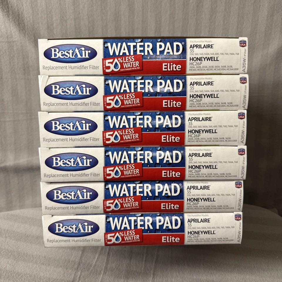BestAir A35-W Aprilaire High Output Humidifier Water Pad A35W-PDQ-6- Pack of 6 - Image 2 of 2