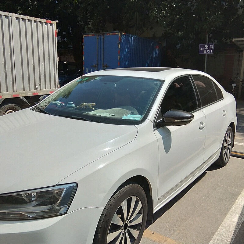 Tapa de cubierta de espejo retrovisor lateral de fibra de carbono para VW Passat CC Scirocco Beetle Foto 4 de 4