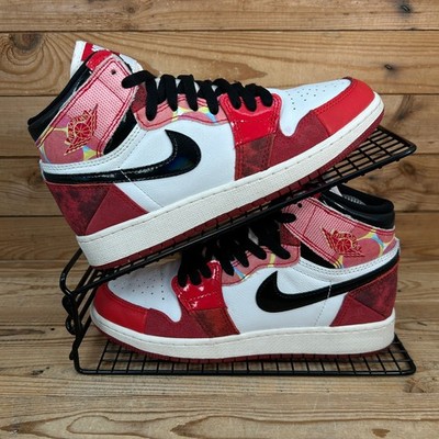 Nike Turnschuhe Damen UK 4,5 Air Jordan 1 High OG Spider Man Across Spider Verse
