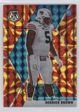 2020 Panini Mosaic Rookies Reactive Gold Mosaic Prizm Derrick Brown #244 08gc