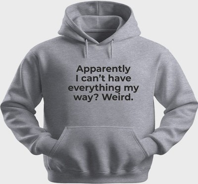 Funny Unisex Hoodie Hooded Sweatshirt Gildan Blend Apparently I Can't H0347