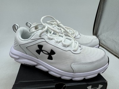 Under Armour Charged Assert 9 Running Sneakers Women's White Mesh - 9.5 WIDE