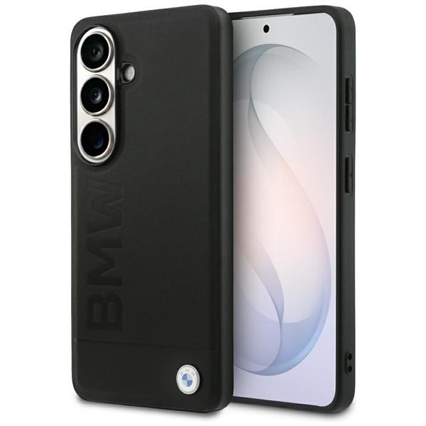 BMW Case Galaxy S26 Plus Genuine Leather Black Embossed MagSafe Logo Metal