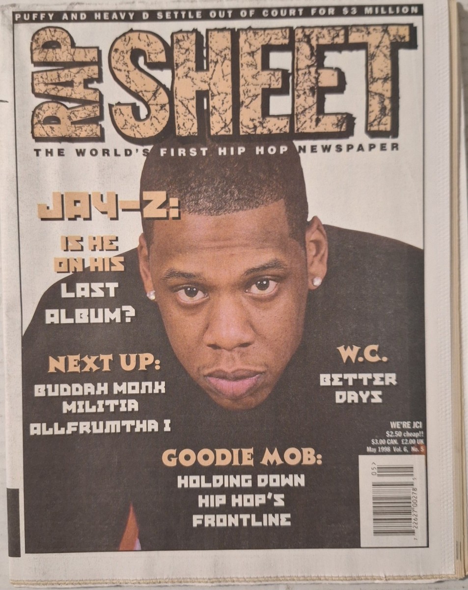 Rap Sheet Magazine (May 1998) Jay Z/Goodie Mob/Das Efx/Killah