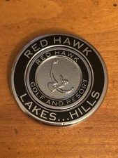 Red Hawk Golf Ball Marker