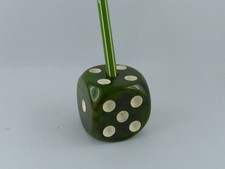 Vintage DDR Bleistifthalter W&uuml;rfel Catalin / Kunstharz Sammlerst&uuml;ck 4,3cm 92,6g
