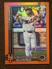 2025 Topps #171 Francisco Alvarez Orange Foil /25