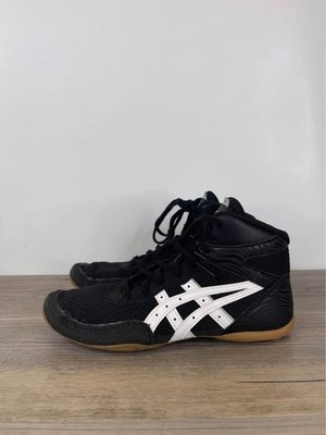 ASICS Matflex Wrestling Shoes   Black/White Gum Sole   Size 5 (US)