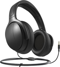 Long Cord 19.6FT Wired Headphones for tv with Volume Control for seniors 3.5mm A