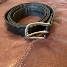 Unbranded Genuine Leather Men Big and Tall Size 3XL 52 Jeans Belt, Black Cowboy