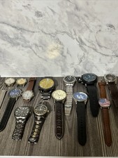 Lot Of 12 Different Brand Watches Some Needs They Need Batteries 4 Needs Band Re