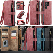 Detachable Card Wallet Phone Case For Samsung Galaxy S25 S24 S23 Ultra S22 S26