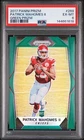 2017 PANINI PRIZM GREEN PRIZM #269 PATRICK MAHOMES II ROOKIE RC PSA 6