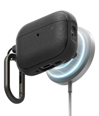 For AirPods Pro 3 Case | Ringke [Onyx Magnetic] Rugged TPU Cover with Carabiner