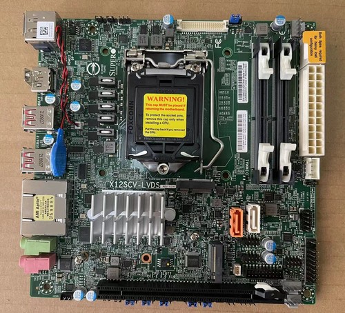 Supermicro X12SCV-LVDS motherboard LGA1200 M.2,hdmi/DP/LVDS,PCIE16X - 第 3/3 張圖片