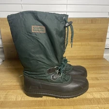 Vintage Sorel SNOW BEAR Kaufman Canada Boots Men's Size 6 Womens 8 Lace Up