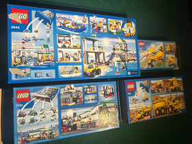Lego City Lot: 4644, 7733, 7732,7631 - Marina, Trucks, Plane - All pieces & figs