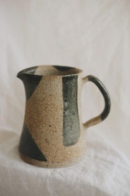 Vintage Handmade Studio Art Pottery Hand Thrown Stoneware Pitcher